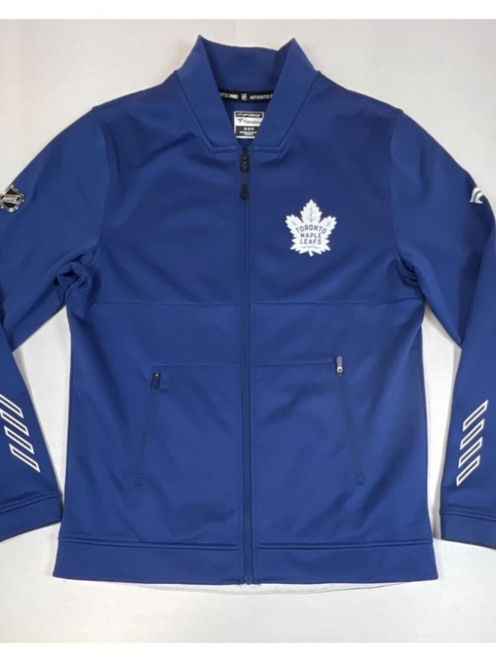 Fanatics Toronto Maple Leafs Men’s Medium Blue Authentic Pro NHL Jacket Zip Up